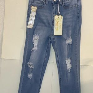 SKINNY FRIES DESTRUCTION JEANS